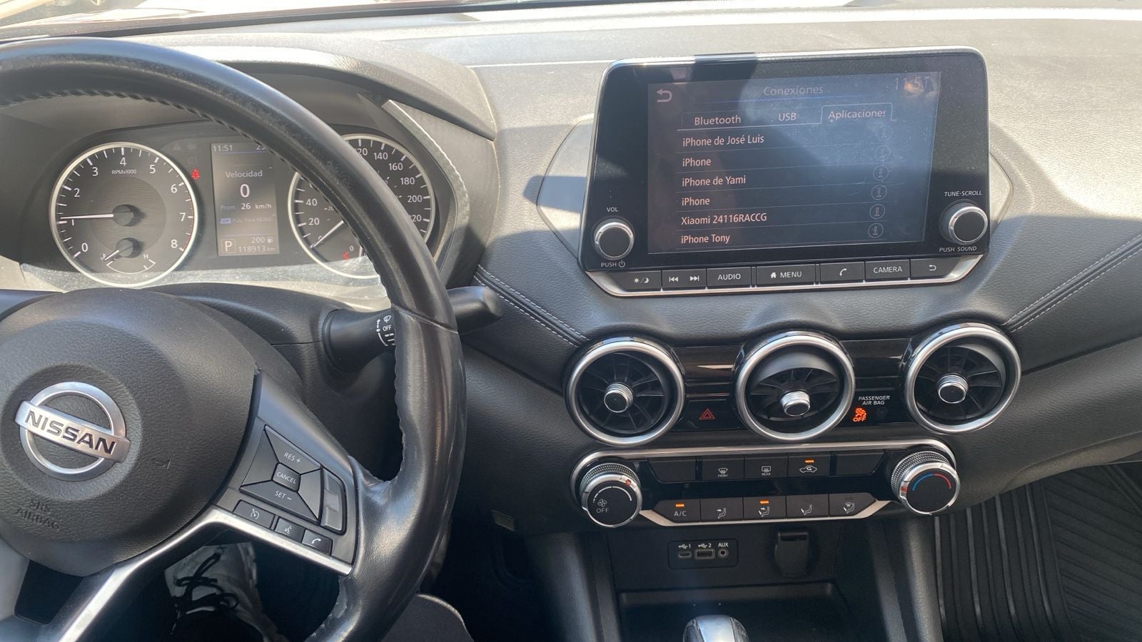 2020 Nissan SENTRA 4 PTS ADVANCE AAC F NIEBLA RA-16CVT