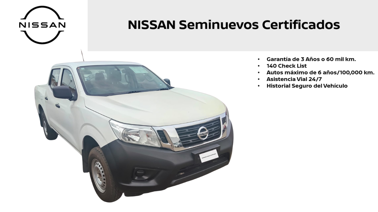 2020 Nissan NP300 4 PTS PICK-UP DOBLE CABINA SE TM6 AAC CD VE
