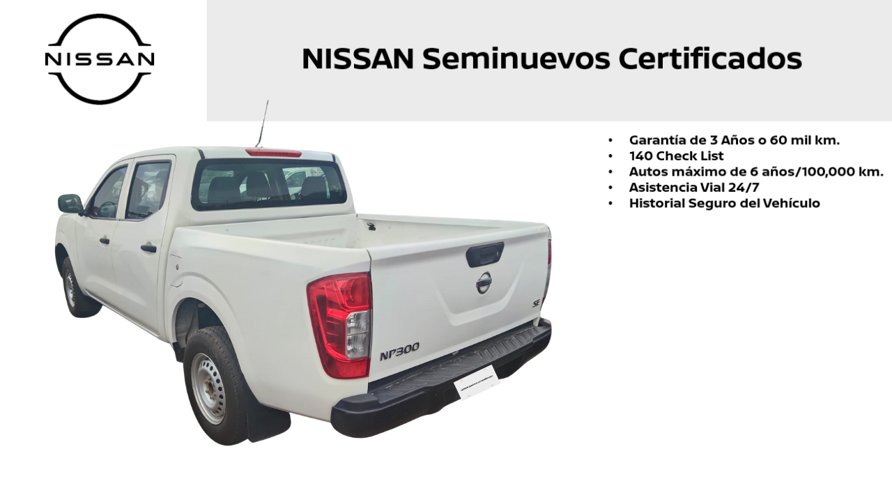 2020 Nissan NP300 4 PTS PICK-UP DOBLE CABINA SE TM6 AAC CD VE