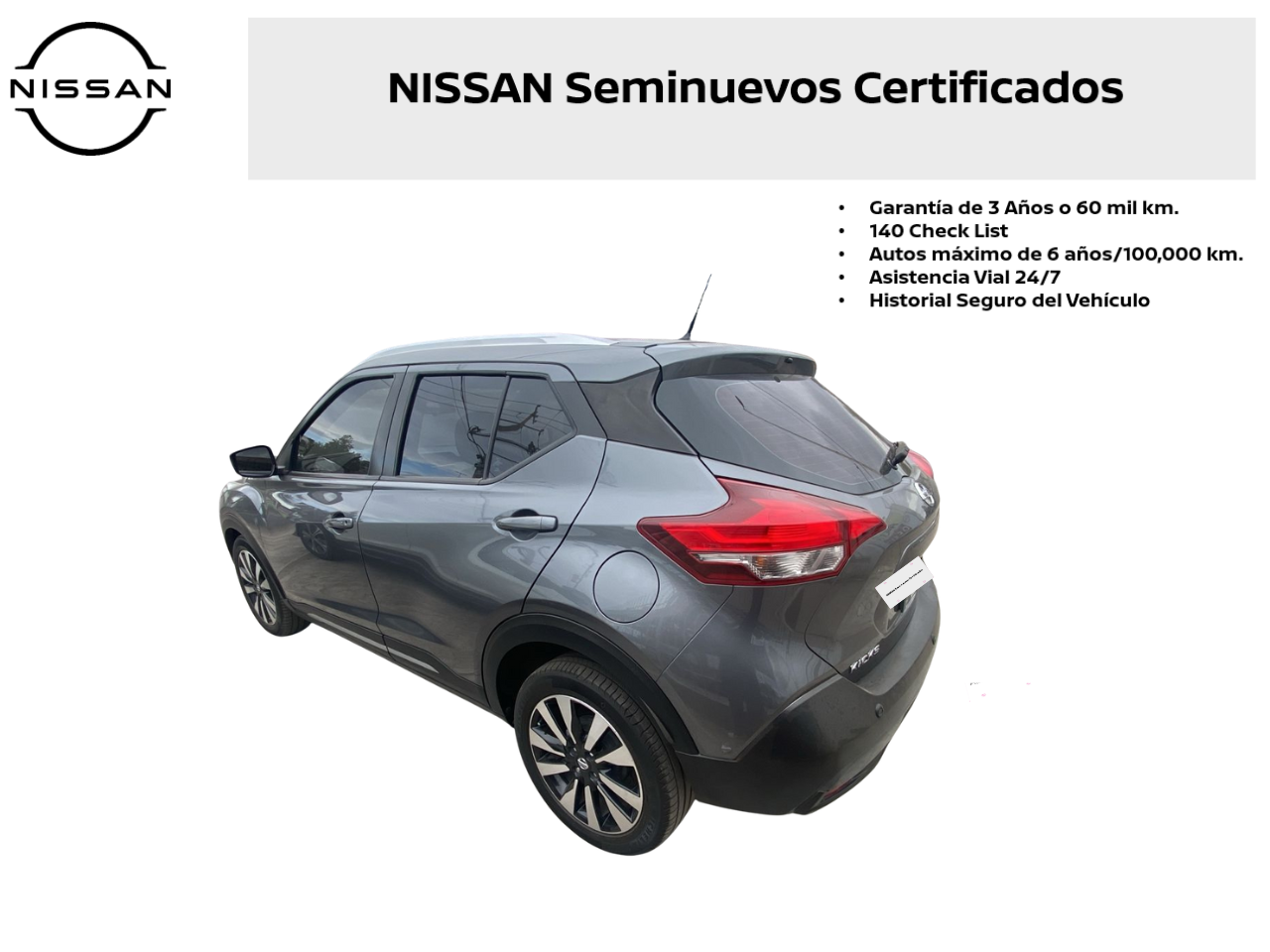 2018 Nissan KICKS 5 PTS EXCLUSIVE 16L TA AAC AUT PIEL VE GPS RA-17