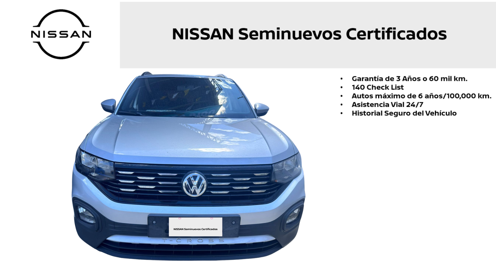 2021 Volkswagen T-CROSS 5 PTS COMFORTLINE 16L TA AAC AUT F NIEBLA RA-17