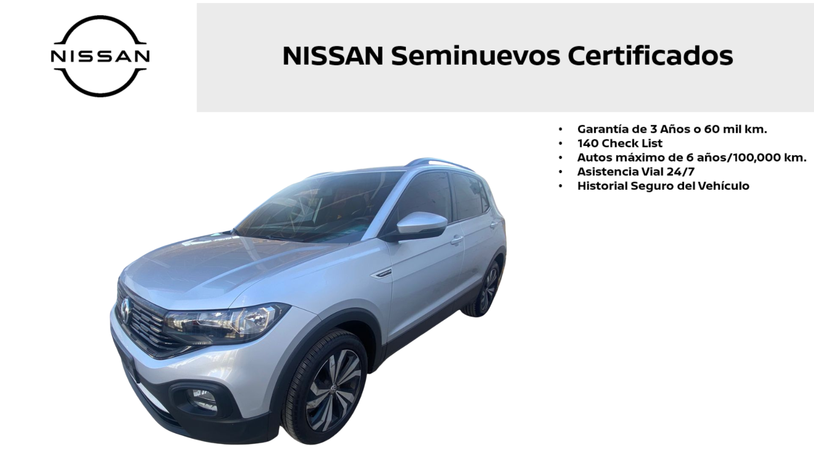 2021 Volkswagen T-CROSS 5 PTS COMFORTLINE 16L TA AAC AUT F NIEBLA RA-17